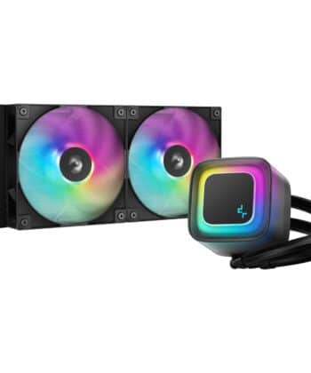DeepCool LE240 V2 240mm Liquid CPU Cooler, Dual 120mm ARGB Fans, Anti-Leak Tech, Quiet Pump, High Performance for Intel & AMD Sockets