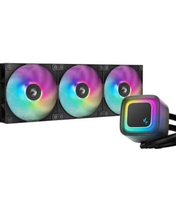DeepCool LE360 V2 360mm Liquid CPU Cooler, Triple 120mm ARGB Fans, Anti-Leak Tech, Quiet High-Performance Pump, Compatible with Intel & AMD Sockets